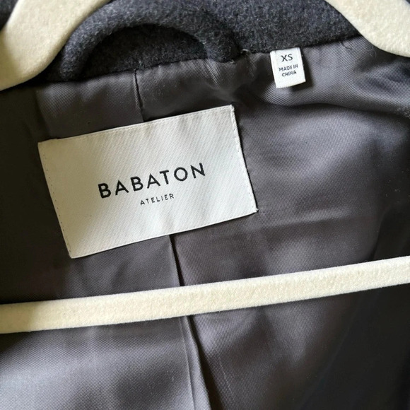 Aritzia Babaton  Wool Cashmere Jacket Charcoal Gray Coat Size XS - Picture 5 of 10